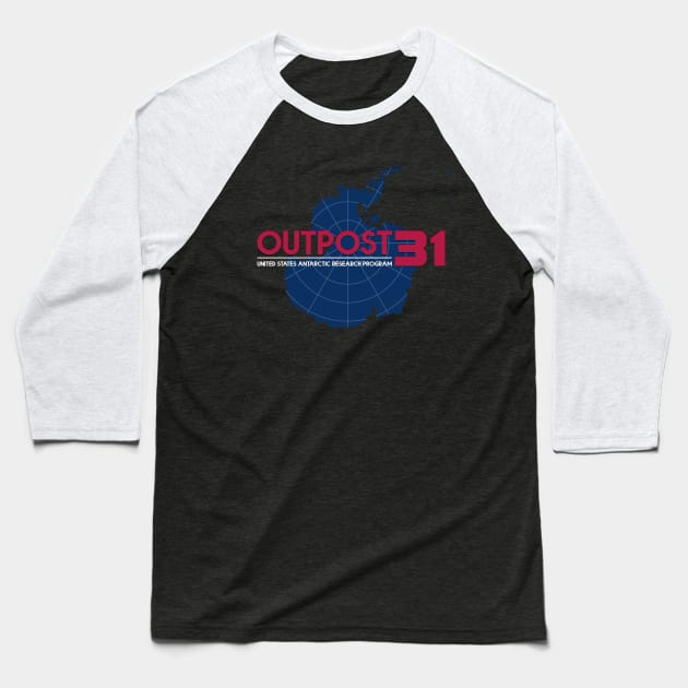 The Thing - Outpost 31 Baseball T-Shirt by PCB1981